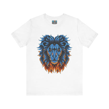 Dynamic Lion Graphic Tee - Unisex Short Sleeve Jersey T-Shirt
