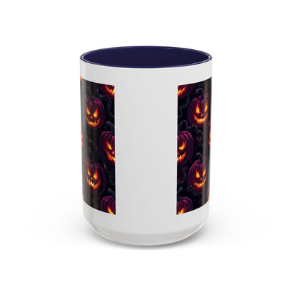 Halloween Pumpkin Coffee Mug, Spooky Ceramic Cup, Fall Decor, Autumn Gift, Halloween Party Essential, Seasonal Drinkware
