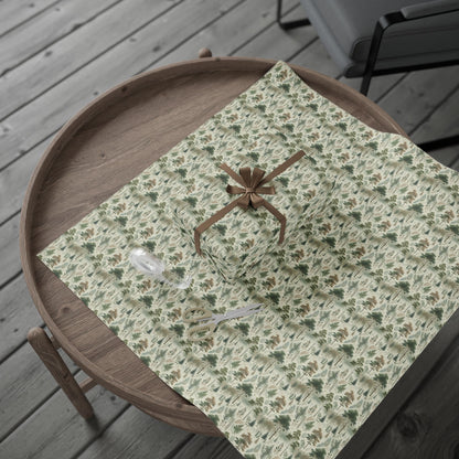 Nature-Inspired Wrapping Paper, Eco-Friendly Gift Wrap, Floral Gift Wrap, Holiday Gift Wrap, Sustainable Wrapping Paper