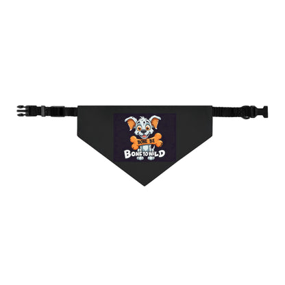 Bone to Be Wild Pet Bandana Collar, Dog Accessories, Pet Fashion, Dog Lovers Gift, Fun Dog Wear, Holiday Pet Gift
