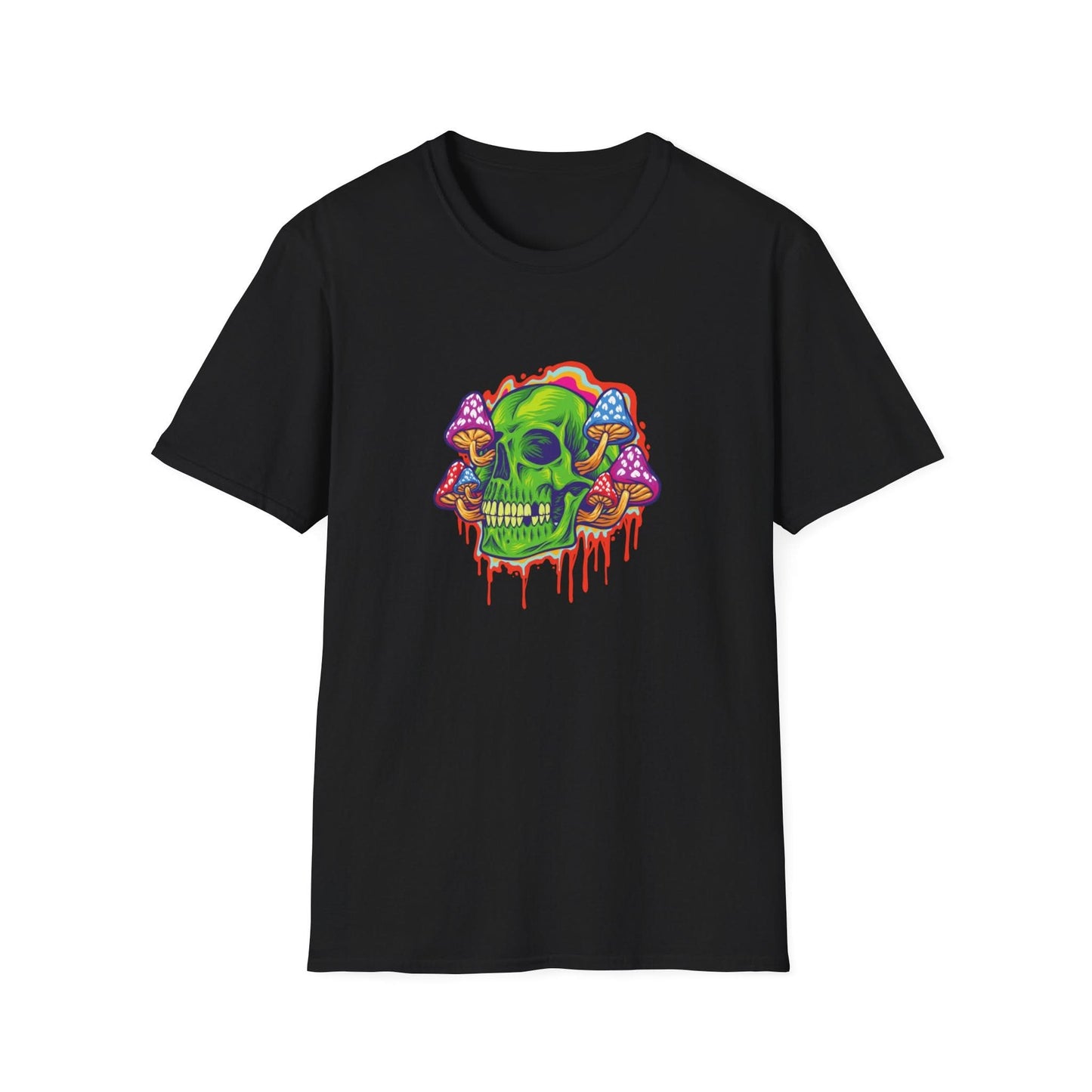 Psychedelic Skull with Mushrooms - Mleem