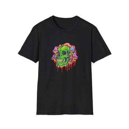 Psychedelic Skull with Mushrooms - Mleem