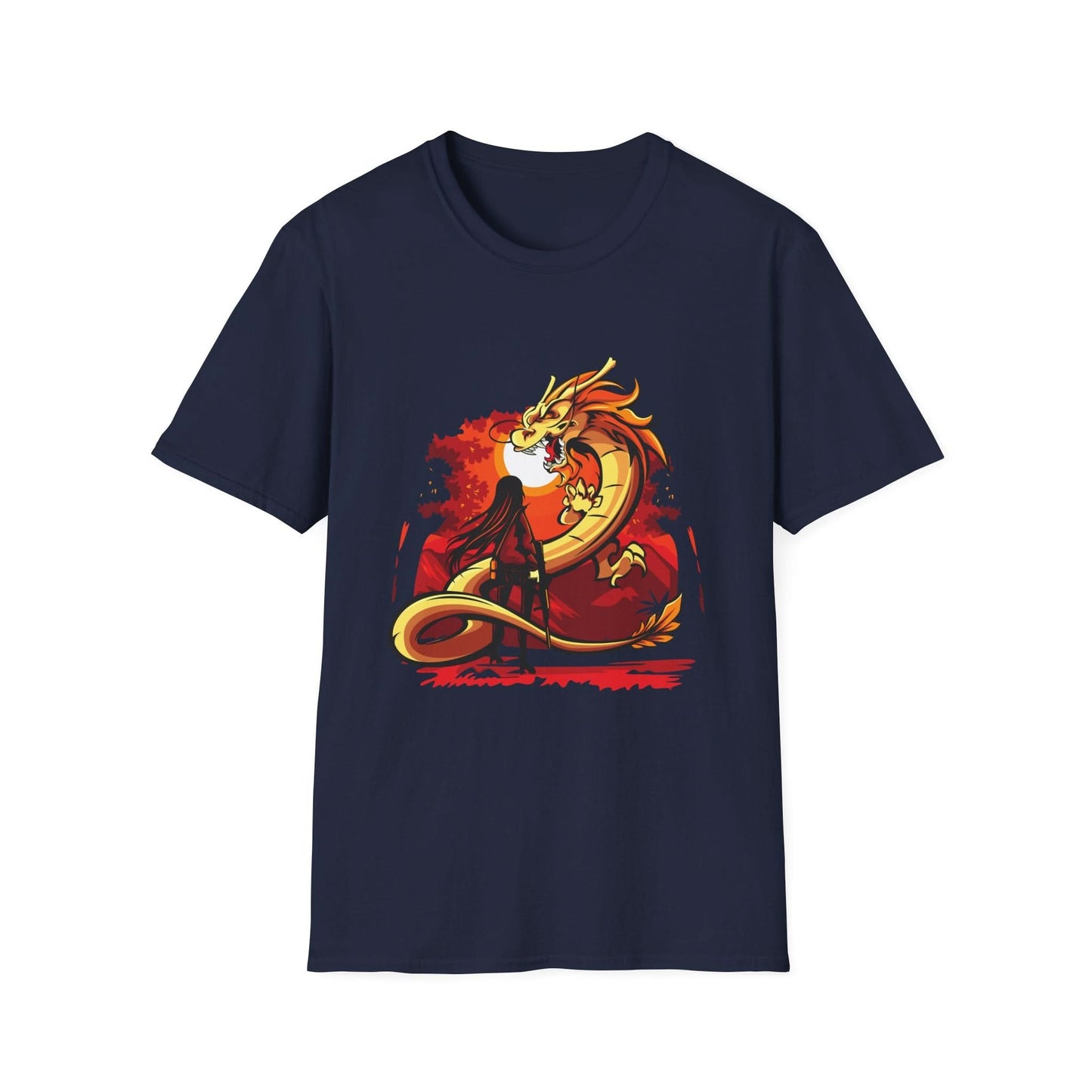 Girl Facing A Dragon - Mleem