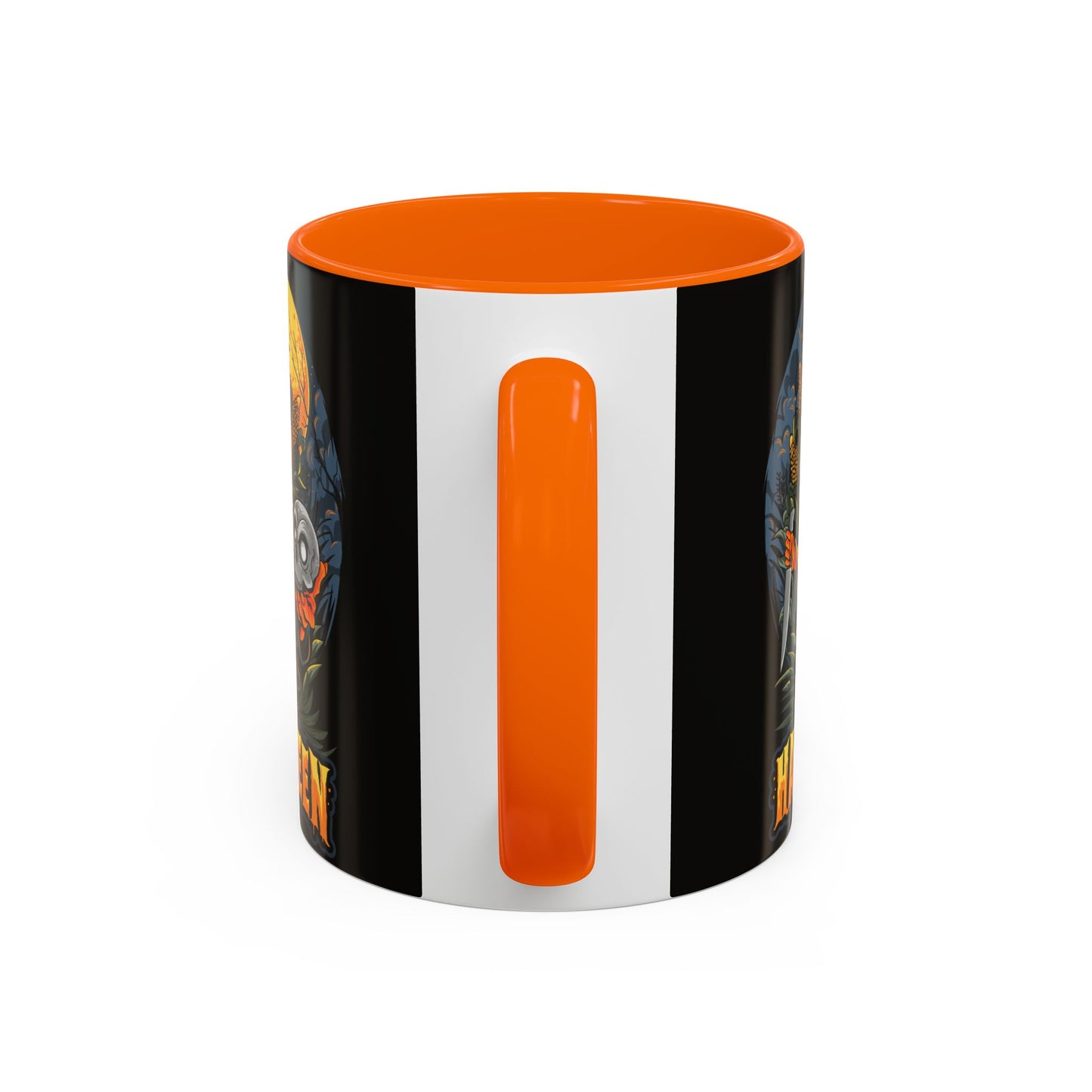 Halloween Pumpkin Coffee Mug, Spooky Mug, Fall Decor, Gift for Halloween Lovers, Black Mug, 11oz or 15oz