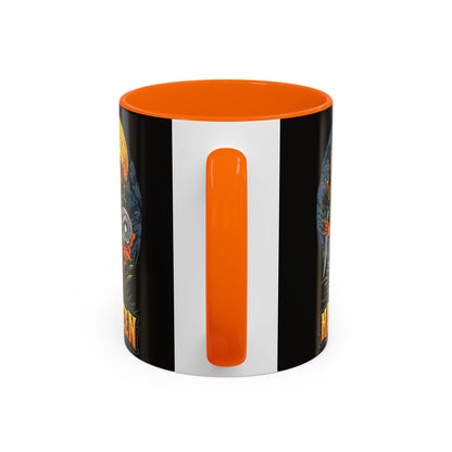 Halloween Pumpkin Coffee Mug, Spooky Mug, Fall Decor, Gift for Halloween Lovers, Black Mug, 11oz or 15oz