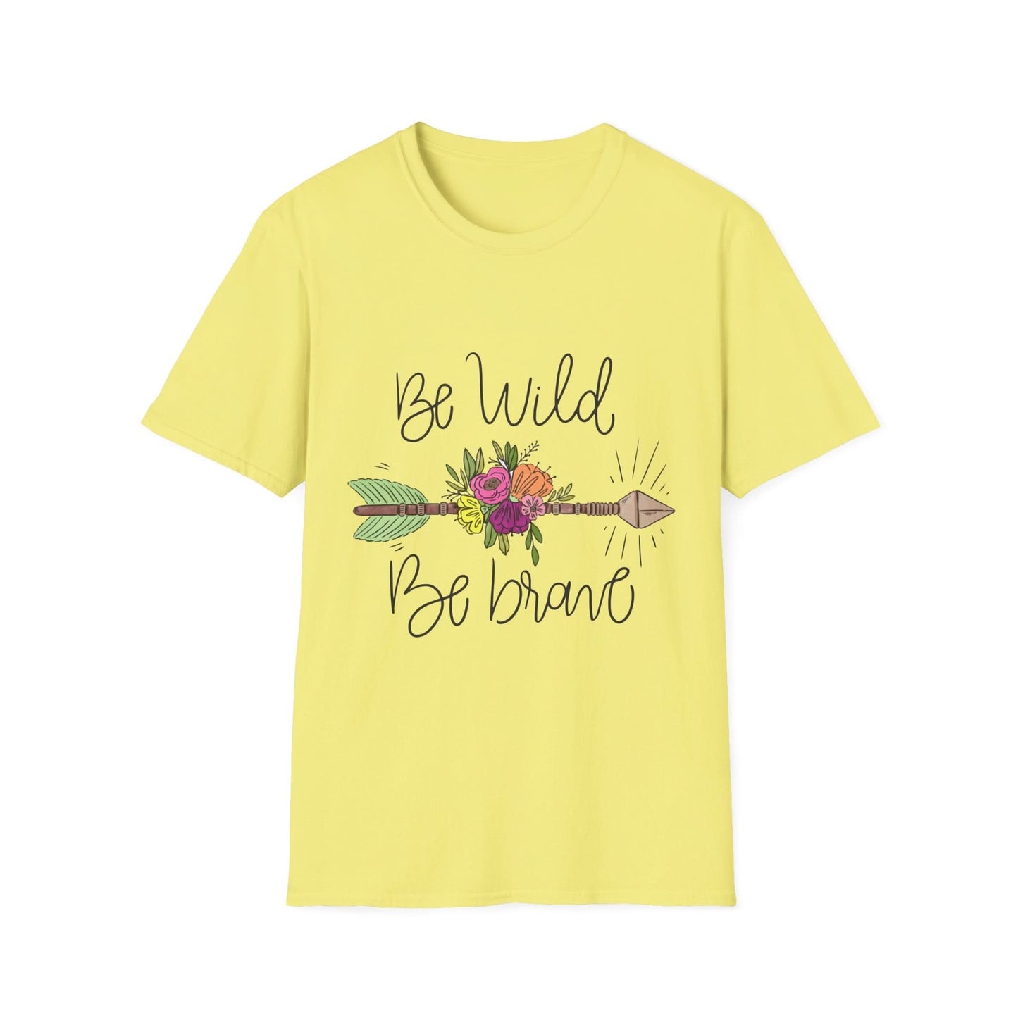 Be Wild Be Brave Flower Arrow - Mleem