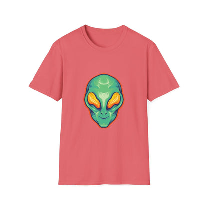Alien Head Green Smile Mascot - Mleem