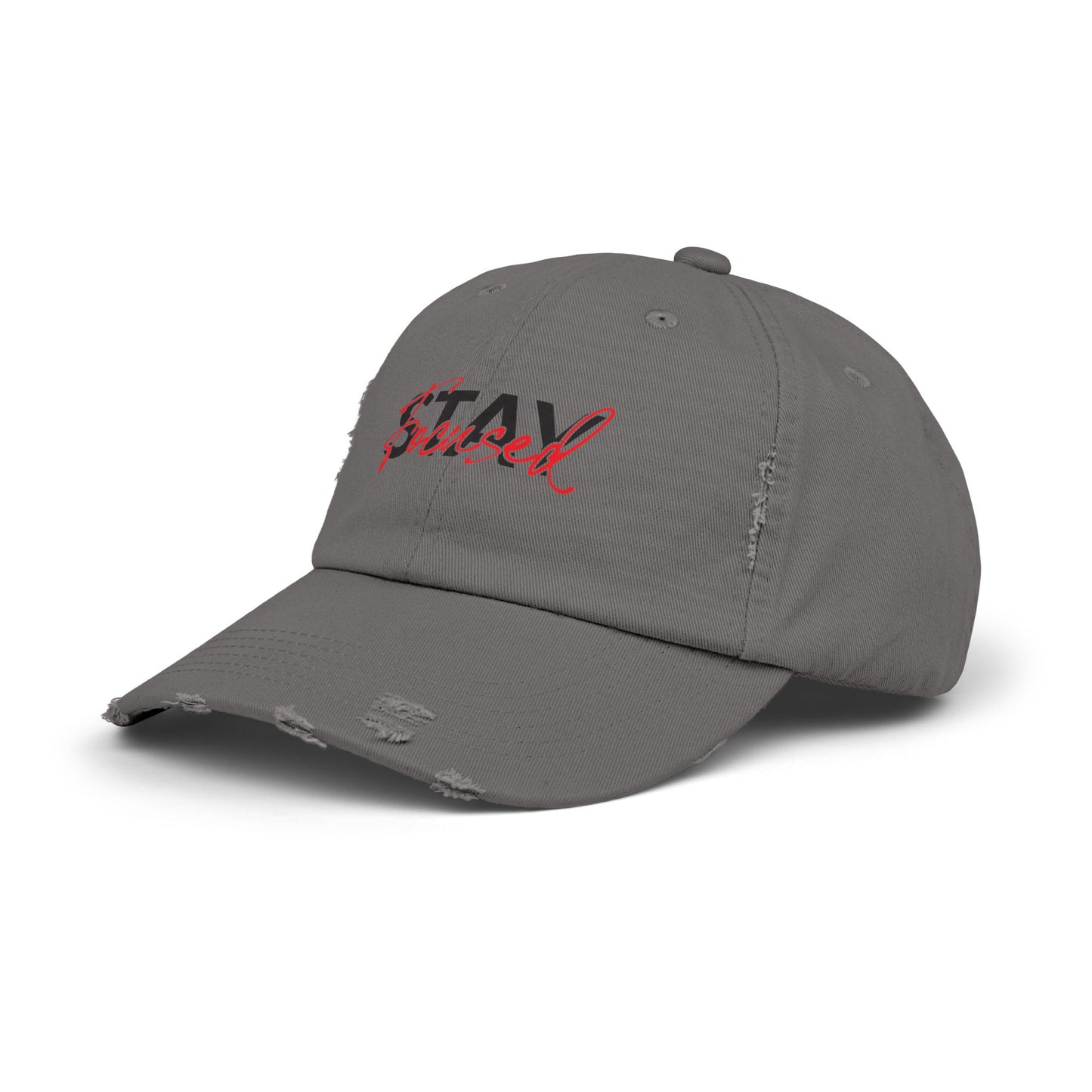 Unisex Distressed Cap - Stay Spiced, Vintage Style Baseball Hat, Gift for Him and Her, Casual Wear, Perfect for Summer and Festivals