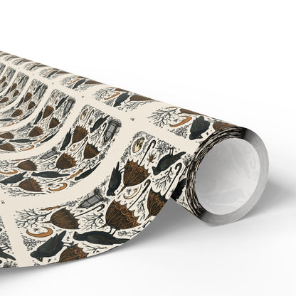 Elegant Eco-Friendly Wrapping Paper, Gift Wrap for Holidays, Birthdays, Eco-Conscious Gifts, Decorative Paper, Festive Wrap