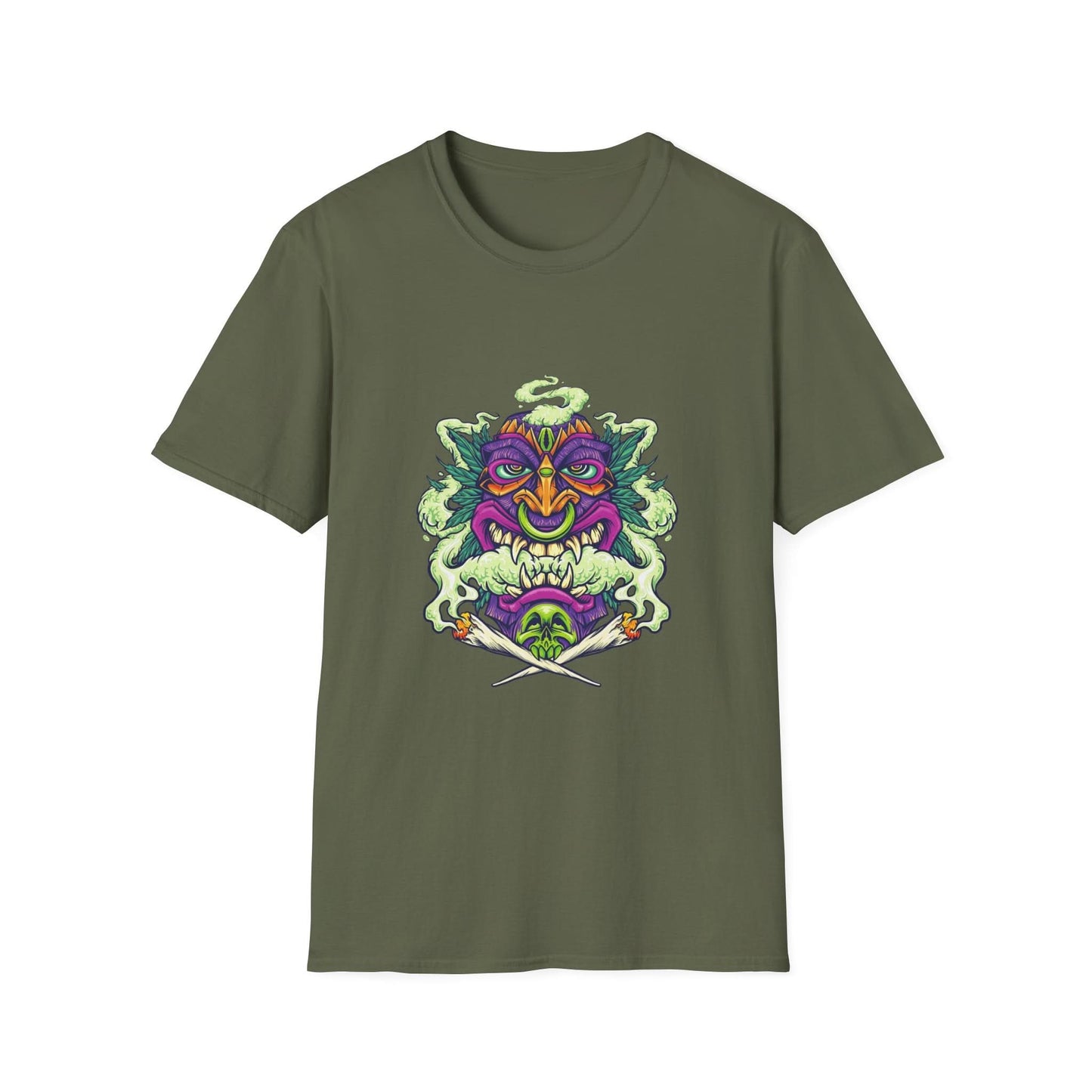 Smoking Hawaiian Tiki Weed Leaf - Mleem