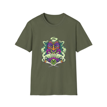 Smoking Hawaiian Tiki Weed Leaf - Mleem