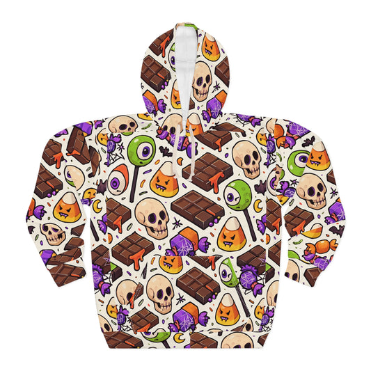 Spooky Fun Hoodie: Halloween Celebration, Unisex Pullover, Cozy Apparel, Soft Hoodie, Casual Outfit, Graphic Sweatshirt