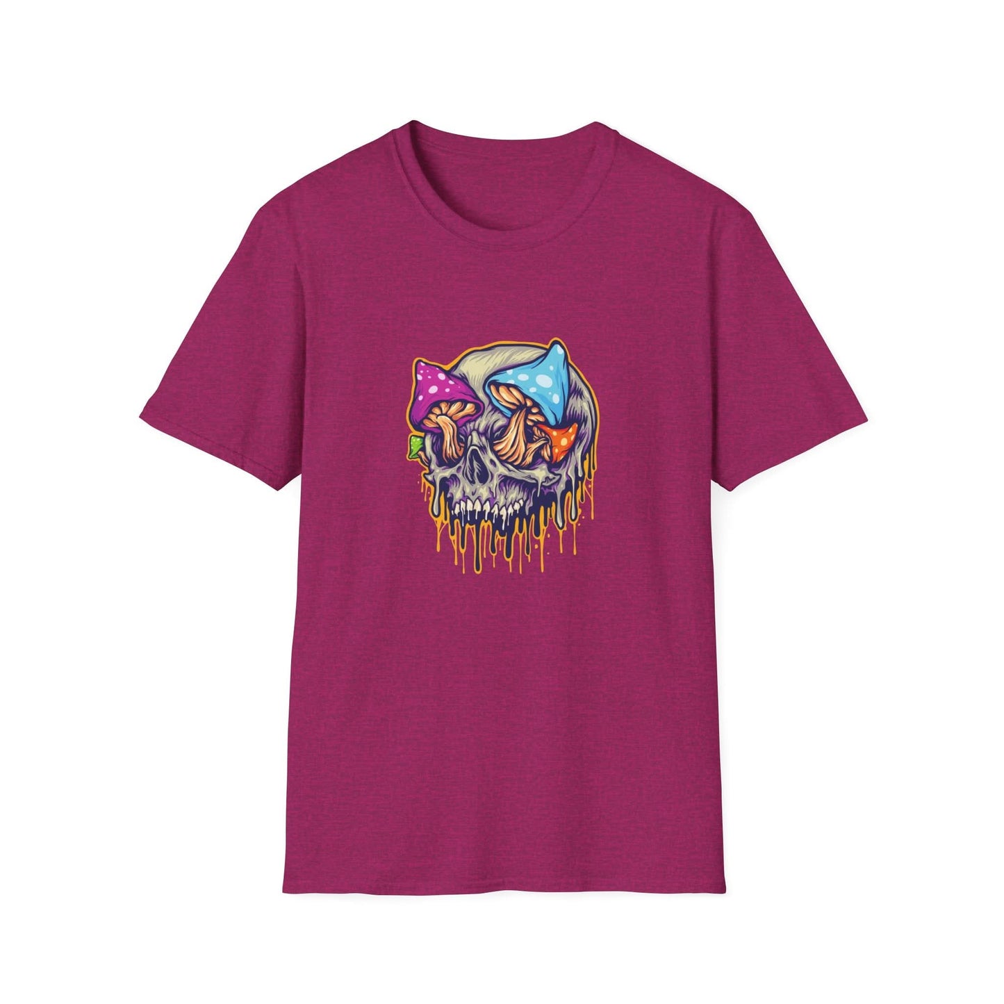 Scary Skull Mushrooms Melted Colorful - Mleem