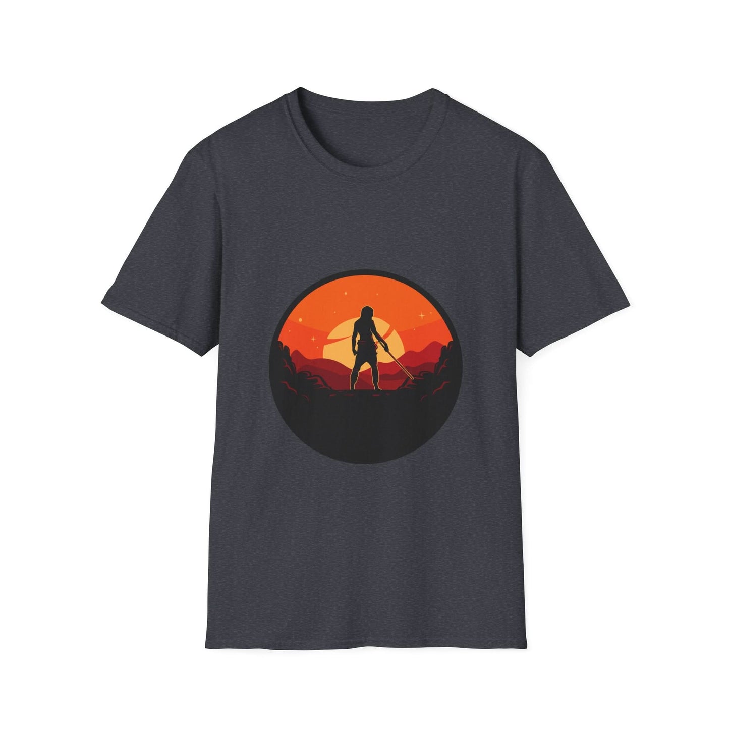 Swordsman With Sunset Background - Mleem