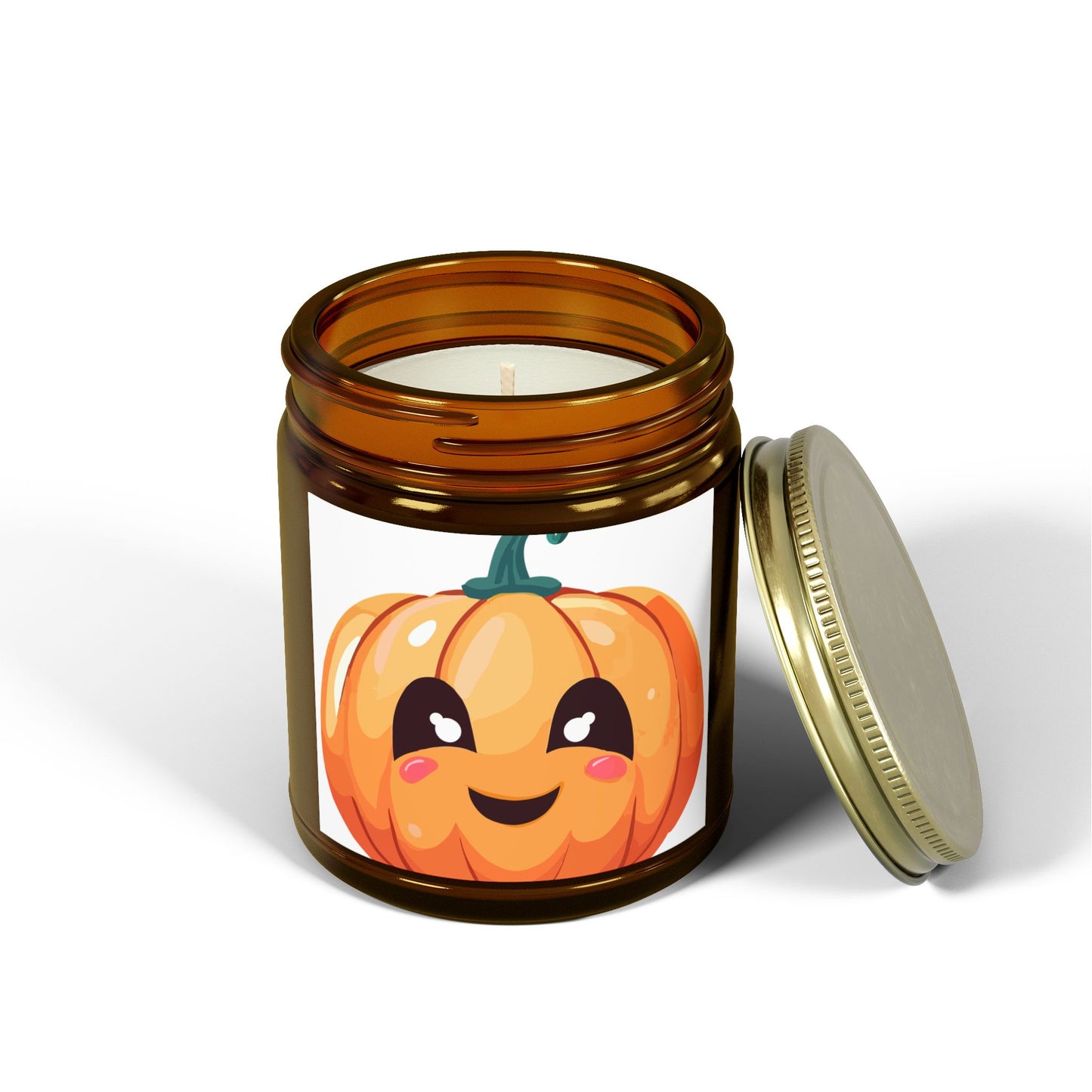 Cute Pumpkin Scented Candle, Fall Gift, Home Decor, Cozy Atmosphere, Halloween Decorations