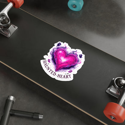 Haunted Heart Stickers - Die-Cut Vinyl Art, Cute Aesthetic Decor for Laptops, Water Bottles, Scrapbooking, Gift for Friends