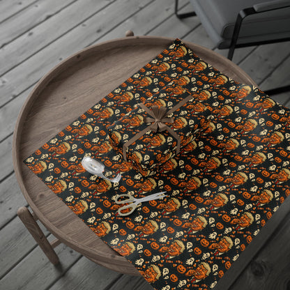 Festive Wrapping Paper for Halloween, Holiday Gift Wrap, Spooky Themed Paper, Trick-or-Treat Wrapping, Unique Present Decor