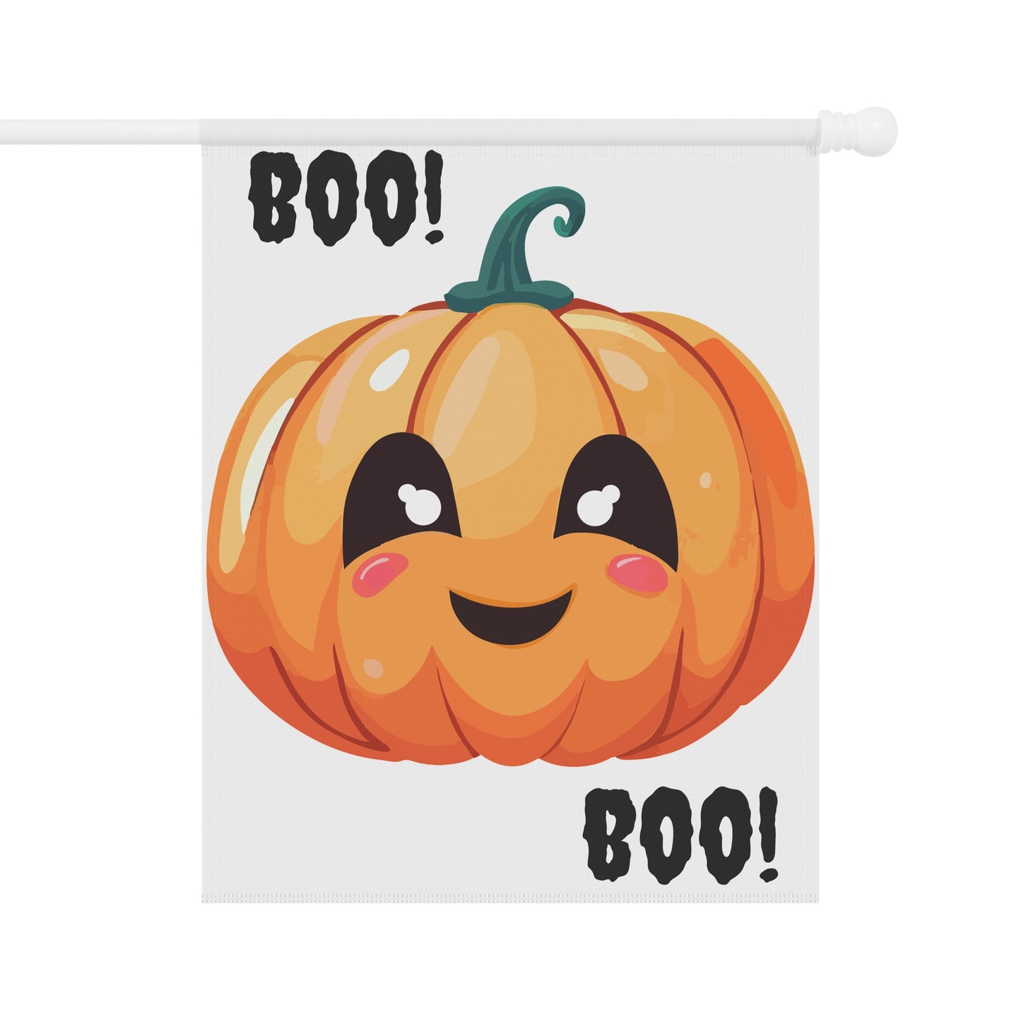 Cute Fall Garden Banner for Halloween Decor, Pumpkin Flag, Outdoor Autumn Decoration, Boo! Banner, Seasonal Yard Flag