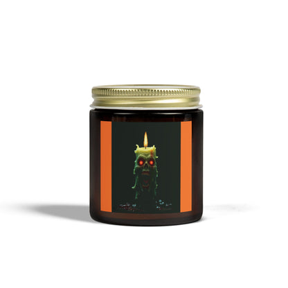 Coconut Apricot Candle with Spooky Vibe, Halloween Decor, Unique Gift, Cozy Atmosphere, Candle for Relaxation