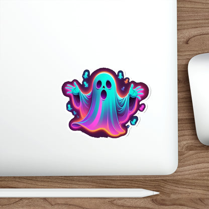 Glow-in-the-Dark Ghost Die-Cut Stickers, Halloween Decor, Fun Laptop Decoration, Cute Party Favors, Spooky Gift Ideas