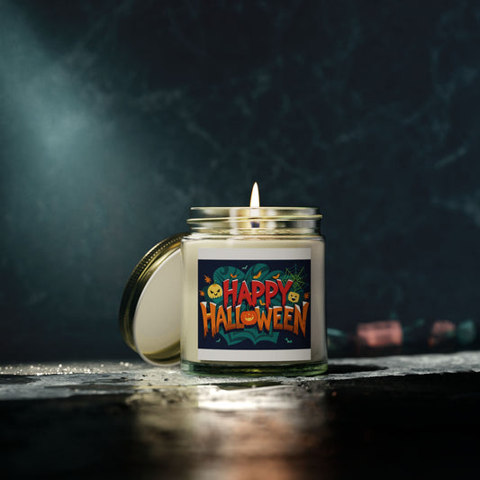 Halloween Themed Scented Candles - Coconut Apricot Wax (4oz, 9oz) | Festive Fall Decor, Trick or Treat Gift, Cozy Autumn Vibes, [...]