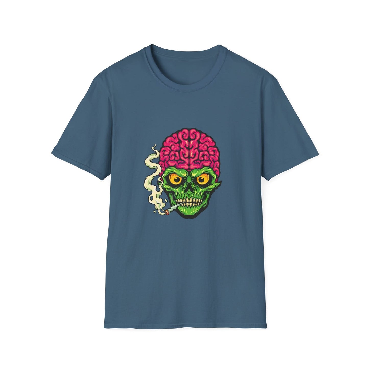 Smoking Skull Weed Cigarette Mascot - Mleem