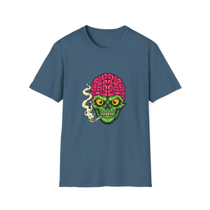 Smoking Skull Weed Cigarette Mascot - Mleem