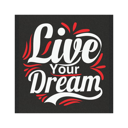 Inspirational Car Magnet - Live Your Dream, Motivational Decal, Auto Decoration, Gift for Dreamers, Positive Vibes