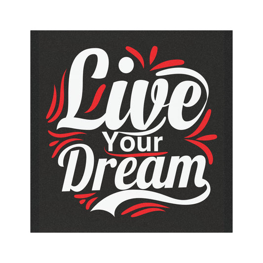 Inspirational Car Magnet - Live Your Dream, Motivational Decal, Auto Decoration, Gift for Dreamers, Positive Vibes