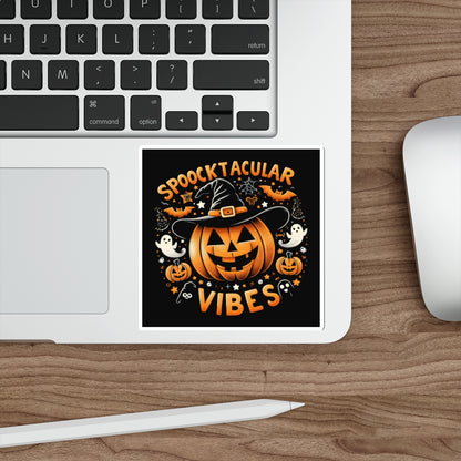 Spooktacular Vibes Stickers | Halloween Decor, Pumpkin Art, Ghost Decor, Party Favors, Children’s Halloween Crafts