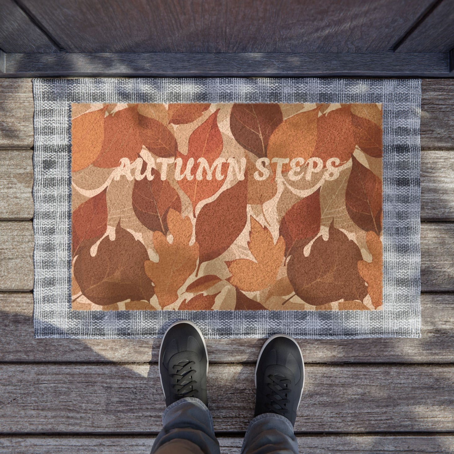 Autumn Leaves Doormat, Cozy Home Entryway Mat for Fall, Rustic Decor for Thanksgiving, Seasonal Welcome Mat, Perfect Gift for Autumn Lovers