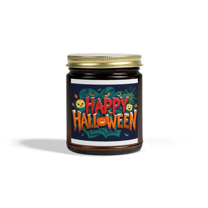Halloween Themed Scented Candles - Coconut Apricot Wax (4oz, 9oz) | Festive Fall Decor, Trick or Treat Gift, Cozy Autumn Vibes, [...]