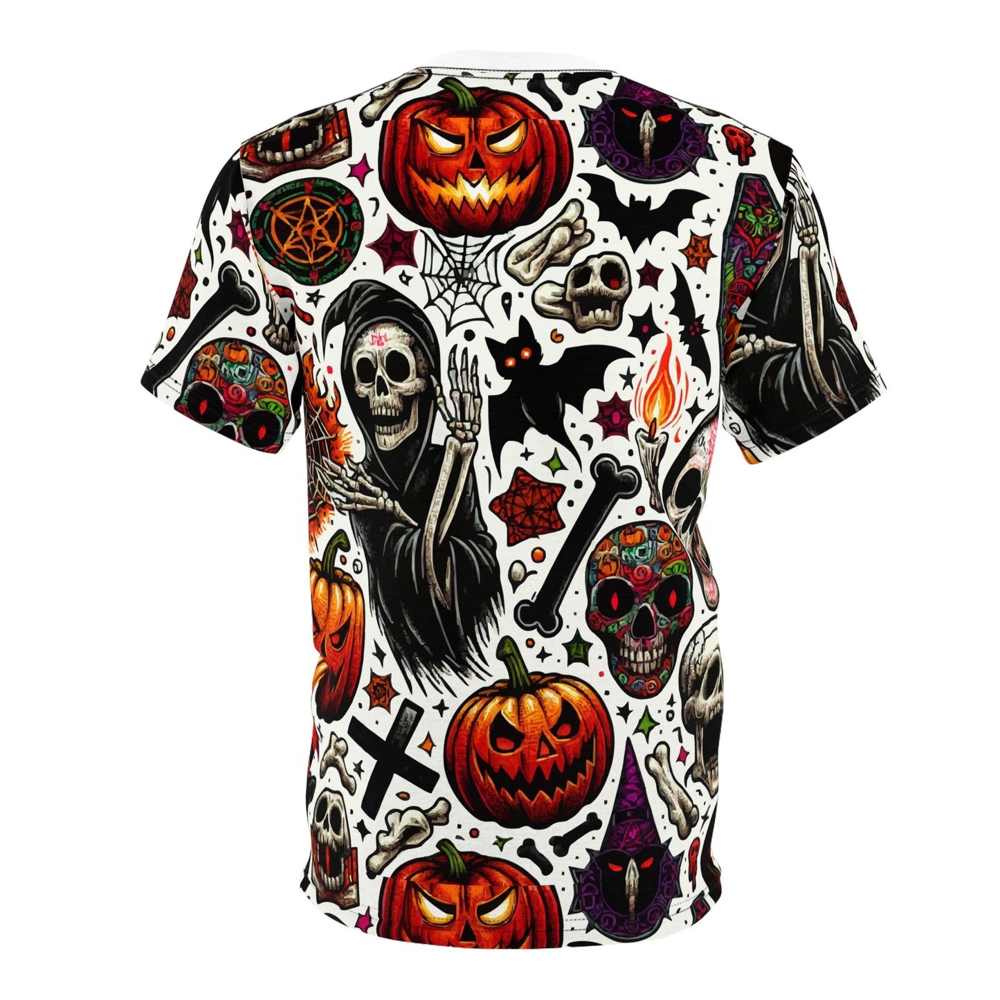 Spooky Unisex Tee - Hellbeast Halloween Shirt, Gothic Graphic T-Shirt, Horror Art Clothing, Halloween Costumes, Unique Gift