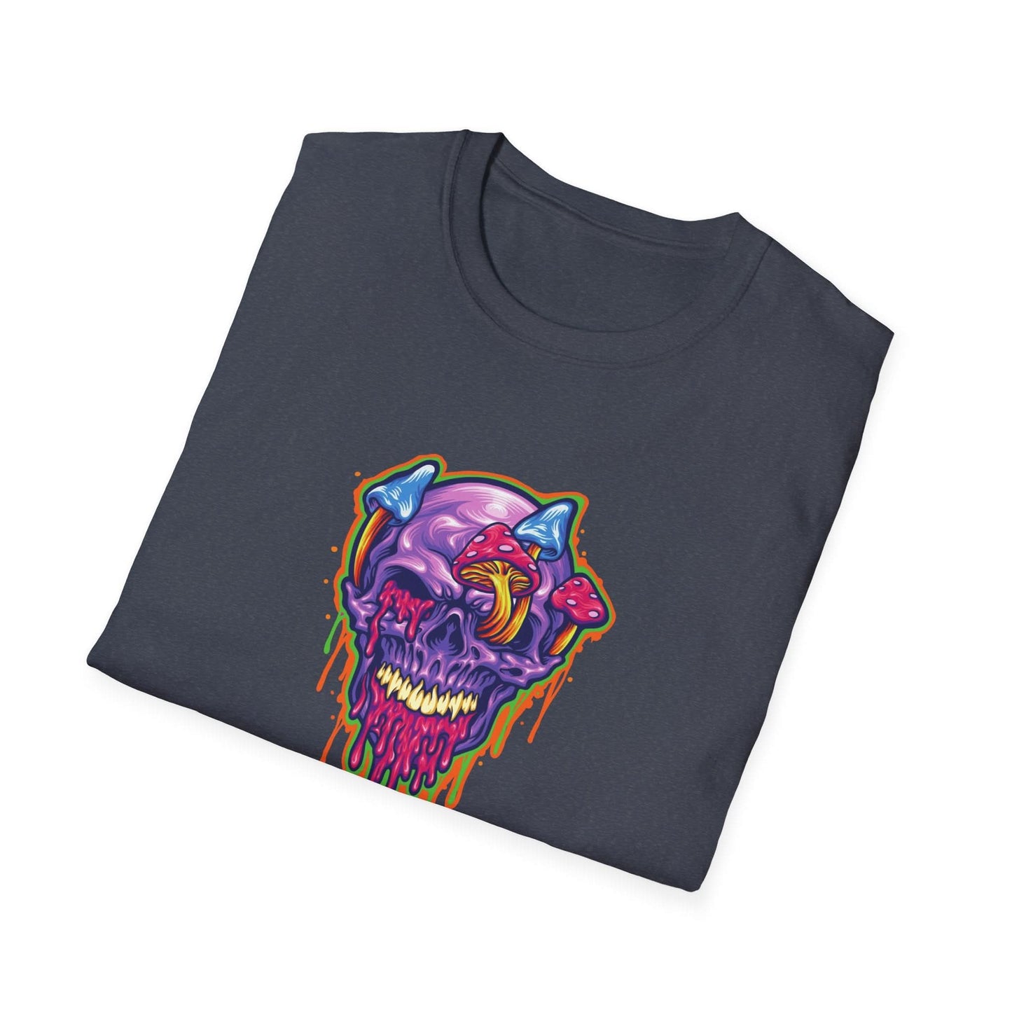 Magic Trippy Skull Mushroom Psychedelic - Mleem