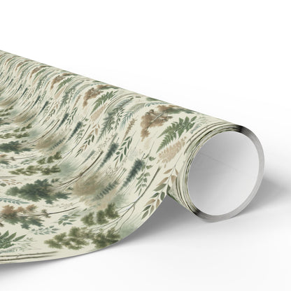 Nature-Inspired Wrapping Paper, Eco-Friendly Gift Wrap, Floral Gift Wrap, Holiday Gift Wrap, Sustainable Wrapping Paper