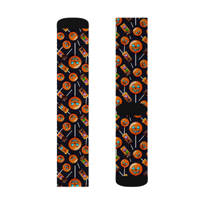 Spooktacular Halloween Socks, Fun Holiday Gift, Pumpkin Patterned Socks, Cozy Everyday Wear, Unique Fashion Accessory