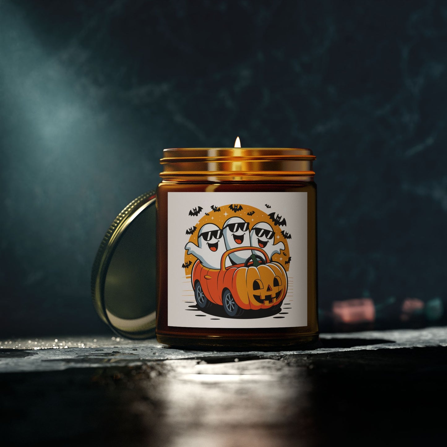 Halloween Scented Candle, Ghost and Pumpkin Car Decor, Fall Home Decor, Spooky Gifts, Aromatic Candle, Cozy Atmosphere