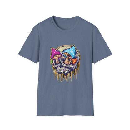 Scary Skull Mushrooms Melted Colorful - Mleem