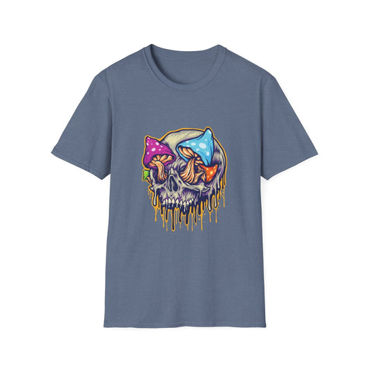 Scary Skull Mushrooms Melted Colorful - Mleem