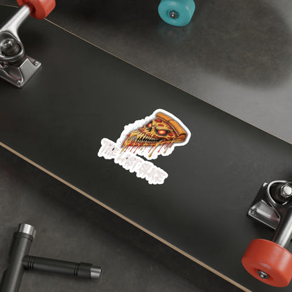 Die-Cut Stickers - The Last Slice, Edgy Vinyl Decals for Laptops, Bicycles, Water Bottles, Unique Gift Idea, Halloween Decor