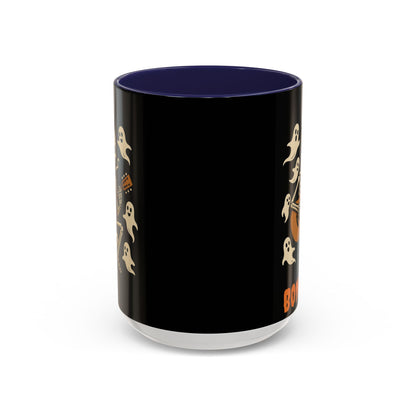 Spooky Skeleton Coffee Mug, Halloween Decor, Bone-Jam Ghost Mug, Gift for Music Lovers, Unique Drinkware