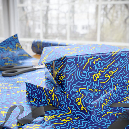 Vibrant Wrapping Paper Roll, Colorful Gift Wrap for All Occasions, Birthday, Holiday, Party, Eco-Friendly Packaging
