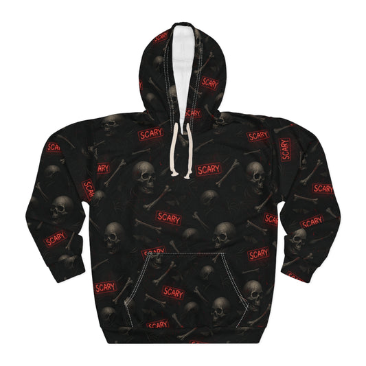 Spooky Skull Hoodie - Perfect for Halloween, Cozy Warmth, Unisex Style, Gift for Goths, Streetwear Fashion