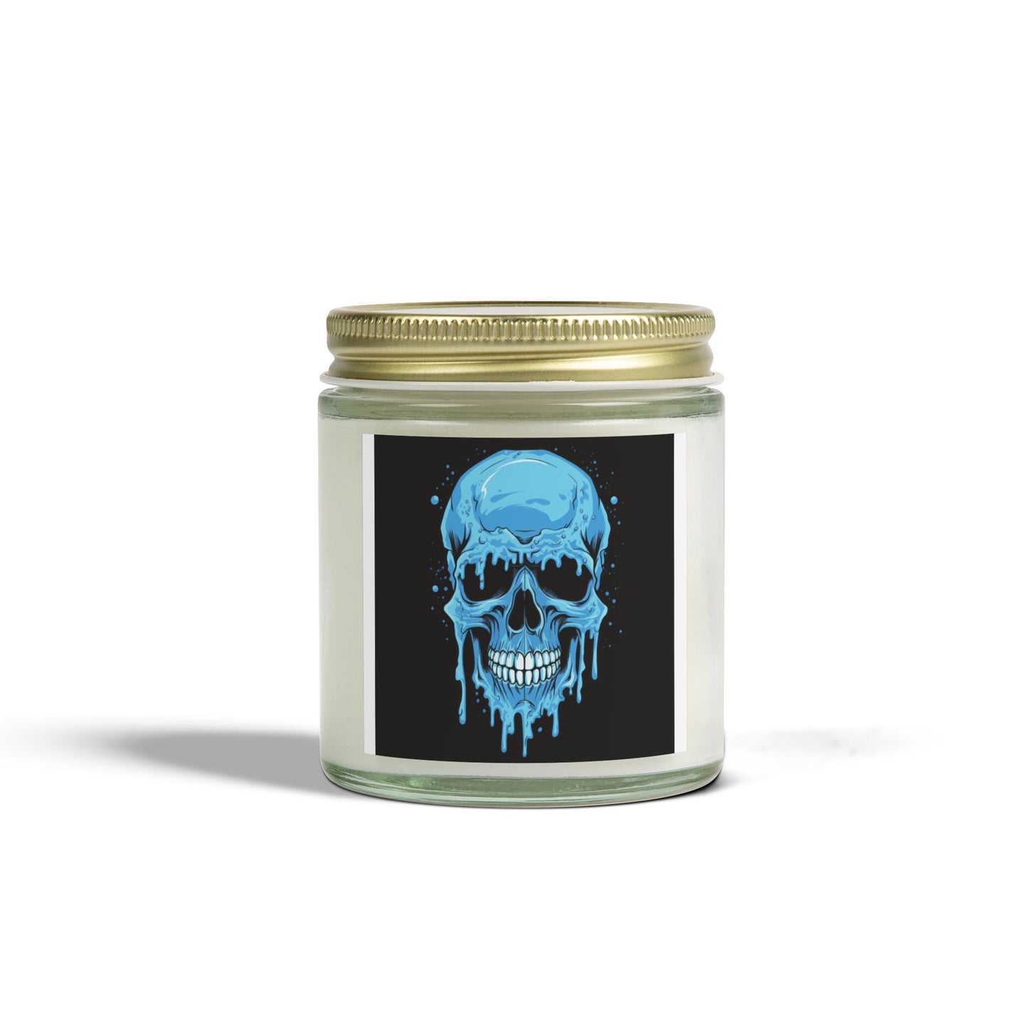 Chilling Skull Scented Candle - Coconut Apricot Wax, Dark Aesthetic Gifts, Home Decor, Occult Candles, Halloween Decor