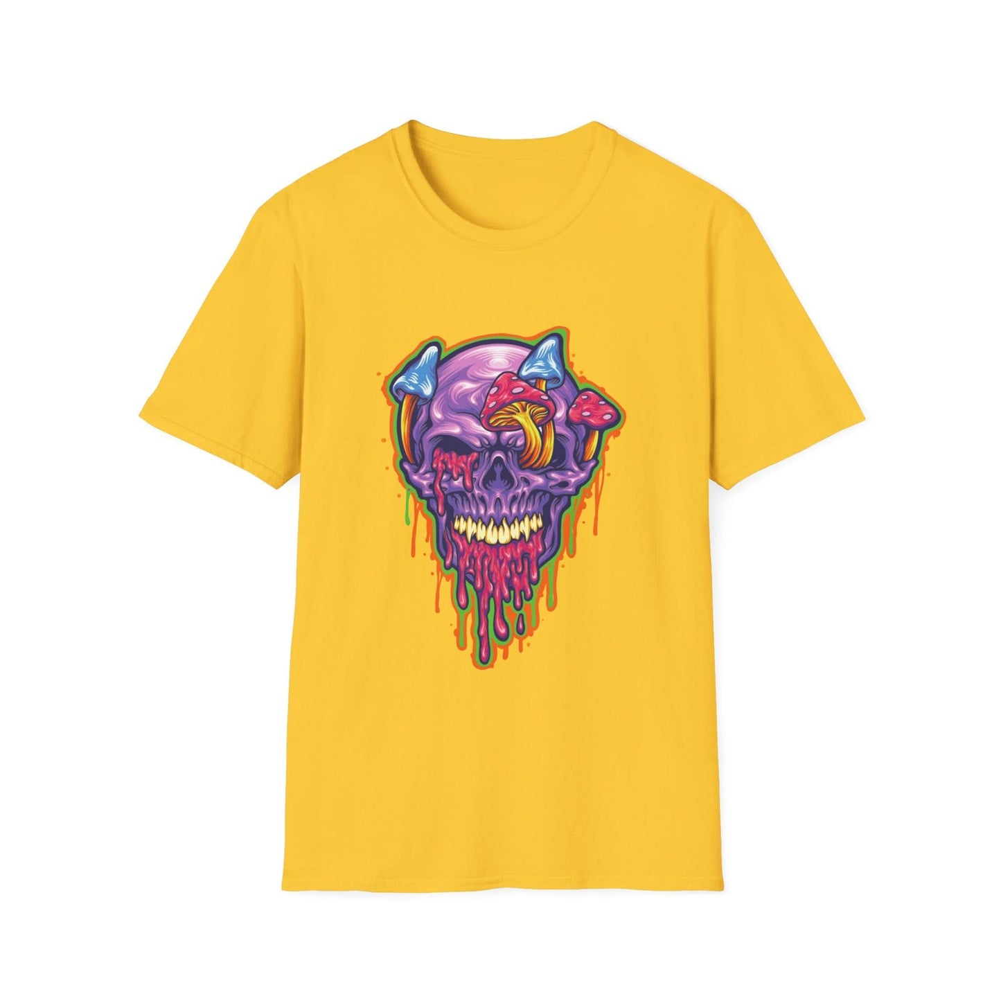 Magic Trippy Skull Mushroom Psychedelic - Mleem
