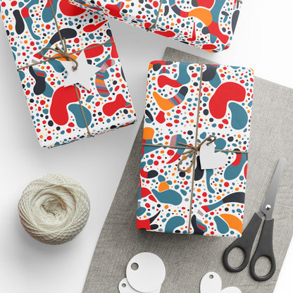 Vibrant Gift Wrapping Paper, Colorful Wrap for Birthdays, Holidays, Parties, Eco-friendly Roll for Presents, Unique Gift Wrap
