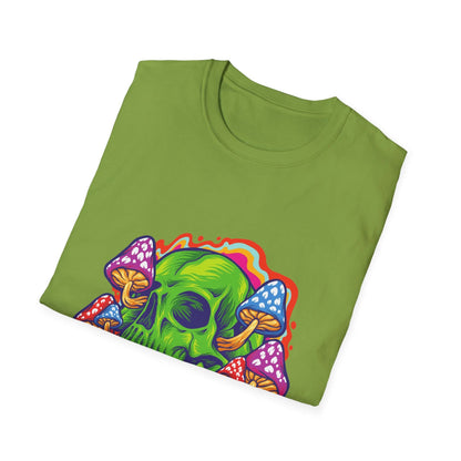 Psychedelic Skull with Mushrooms - Mleem