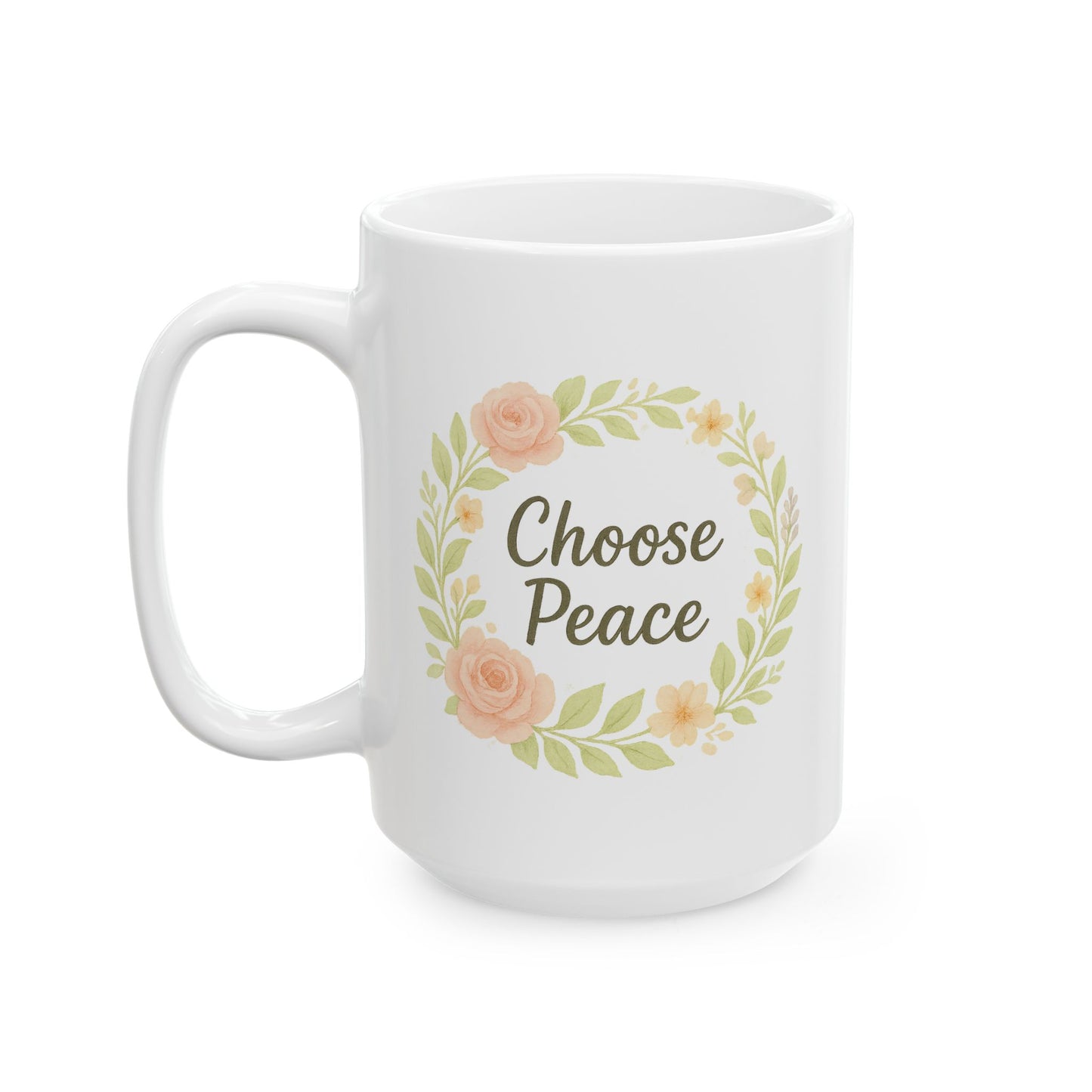 Floral Design Ceramic Mug