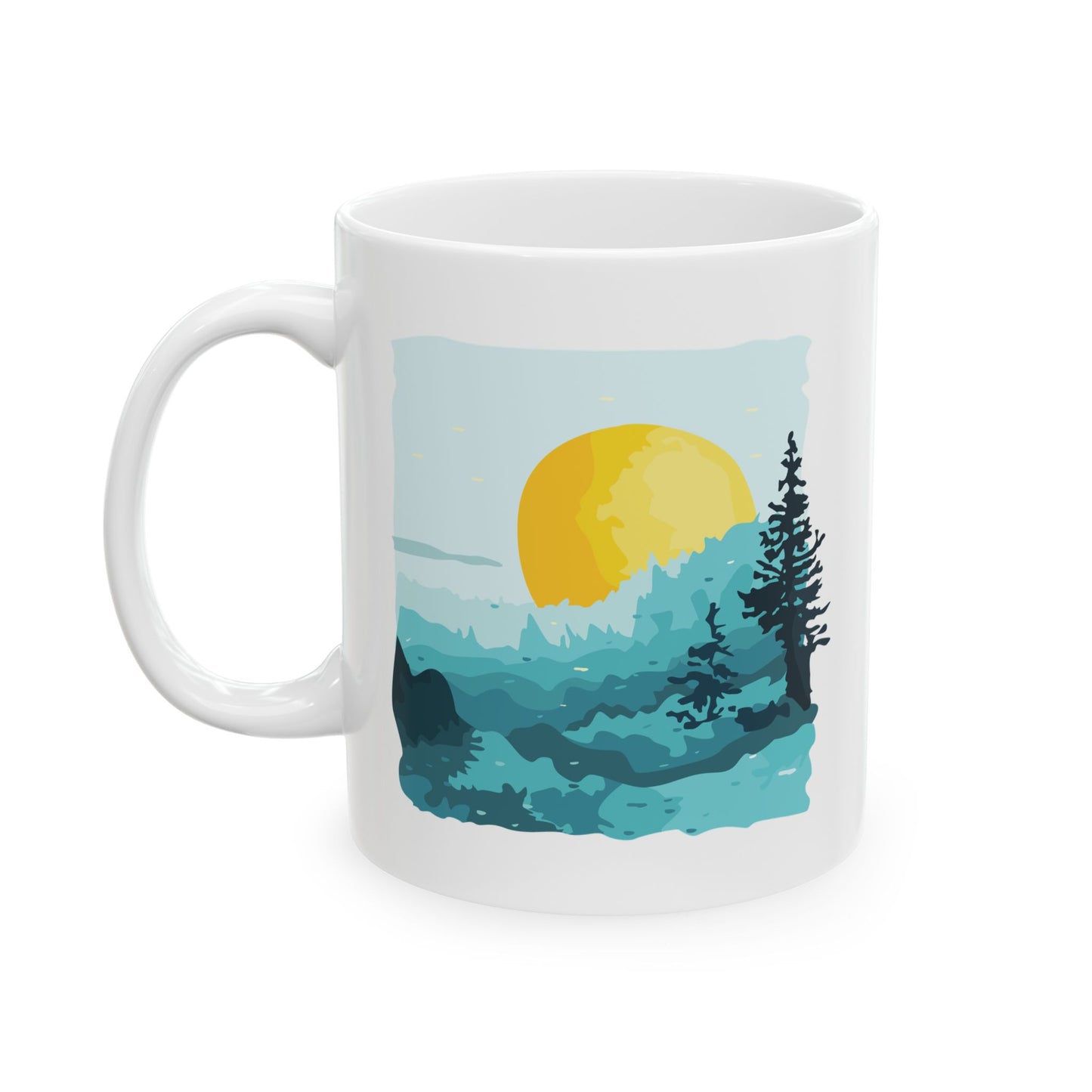 Nature-Inspired Ceramic Mug