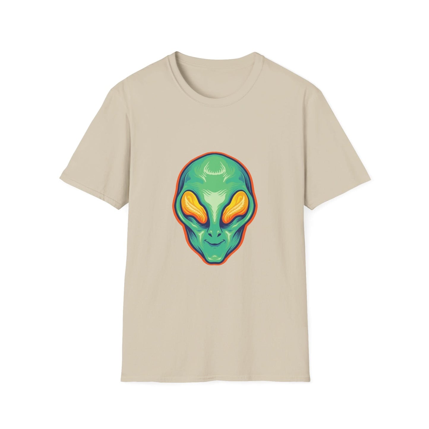 Alien Head Green Smile Mascot - Mleem
